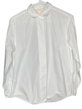 Country Sophisticates by Pendleton vintage white button up long sleeve blouse 8